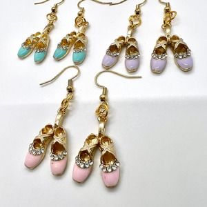 Ballet Earrings - Pointe Shoe Earrings - Ballet Slipper Earring - Dancer Earring